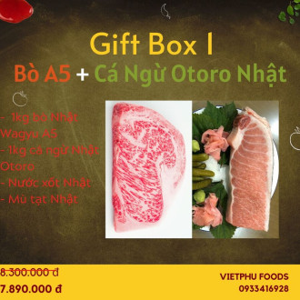 Gift Box 1 - Cá ngừ Otoro và Bò Wagyu Nhật