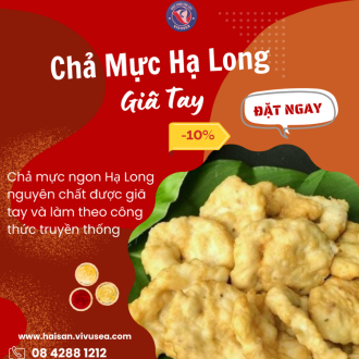 Chả Mực Giã Tay Hạ Long - Món Ngon Đặc Sản Việt Nam